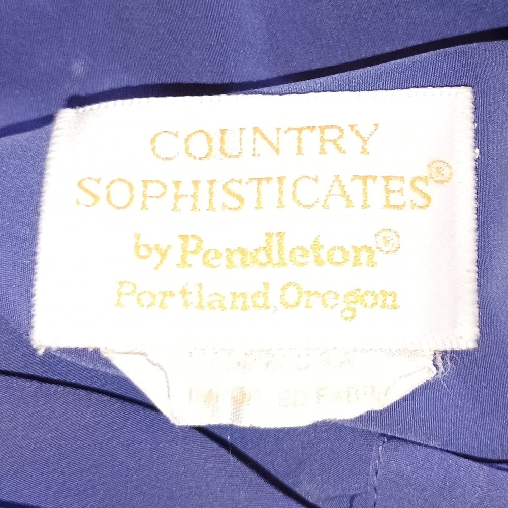 Vintage Pendleton Country Sophisticates by Pendleton Portland‎ Oregon Blouse - Picture 2 of 11
